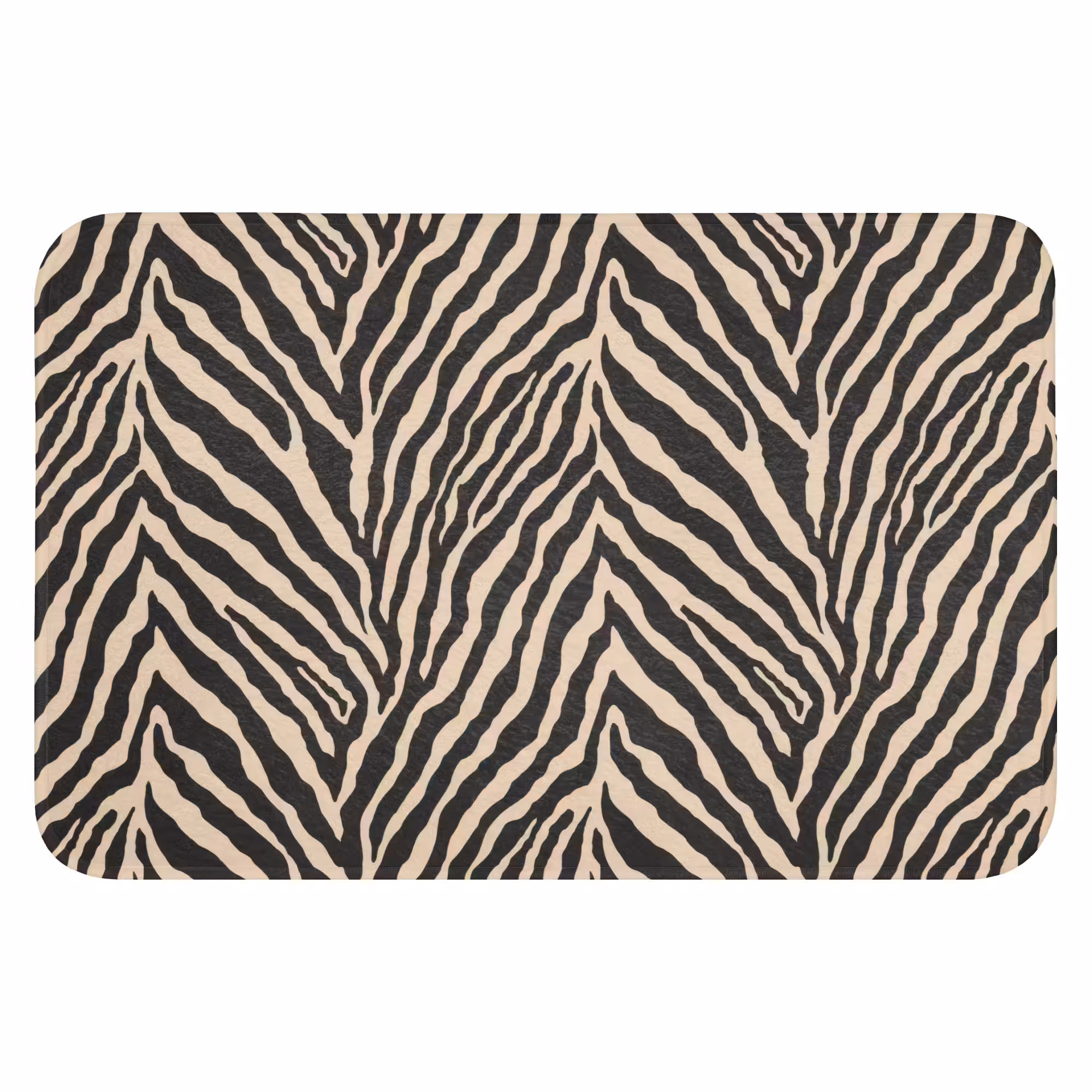 Badematte - Zebra - Klassisch - Schwarz