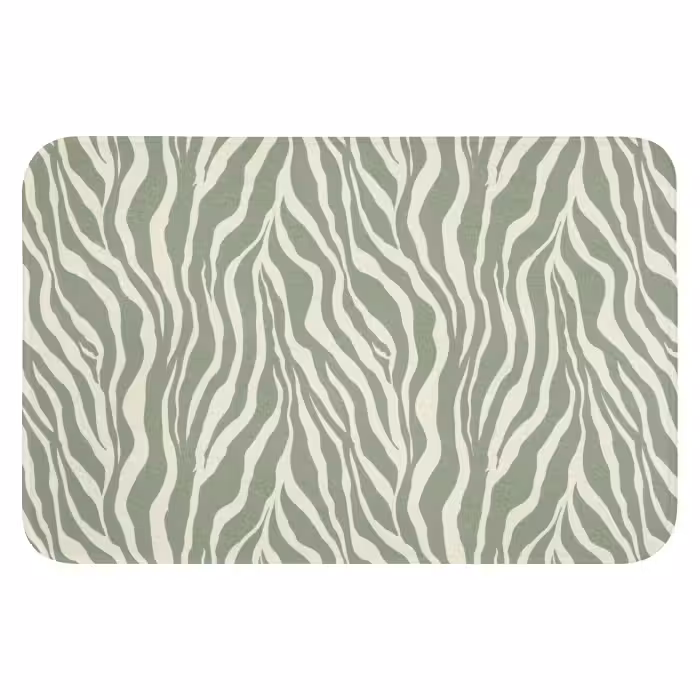 Badematte - Zebra - Motiv - Grün