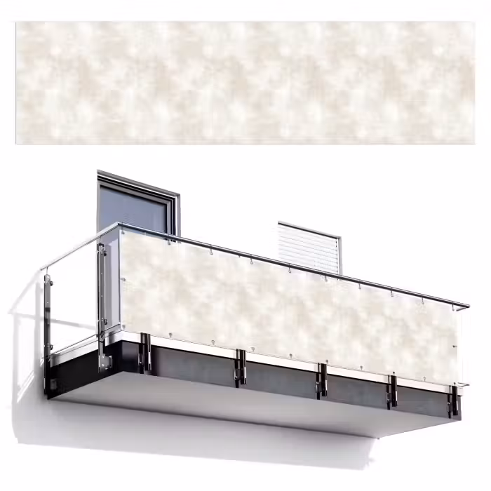 Balkonsichtschutz - Dezent - Textur - Beige