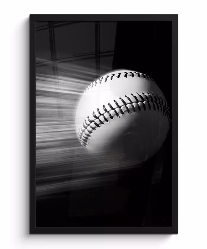 Bilder mit Rahmen - Baseball - Weiß - Fliegen