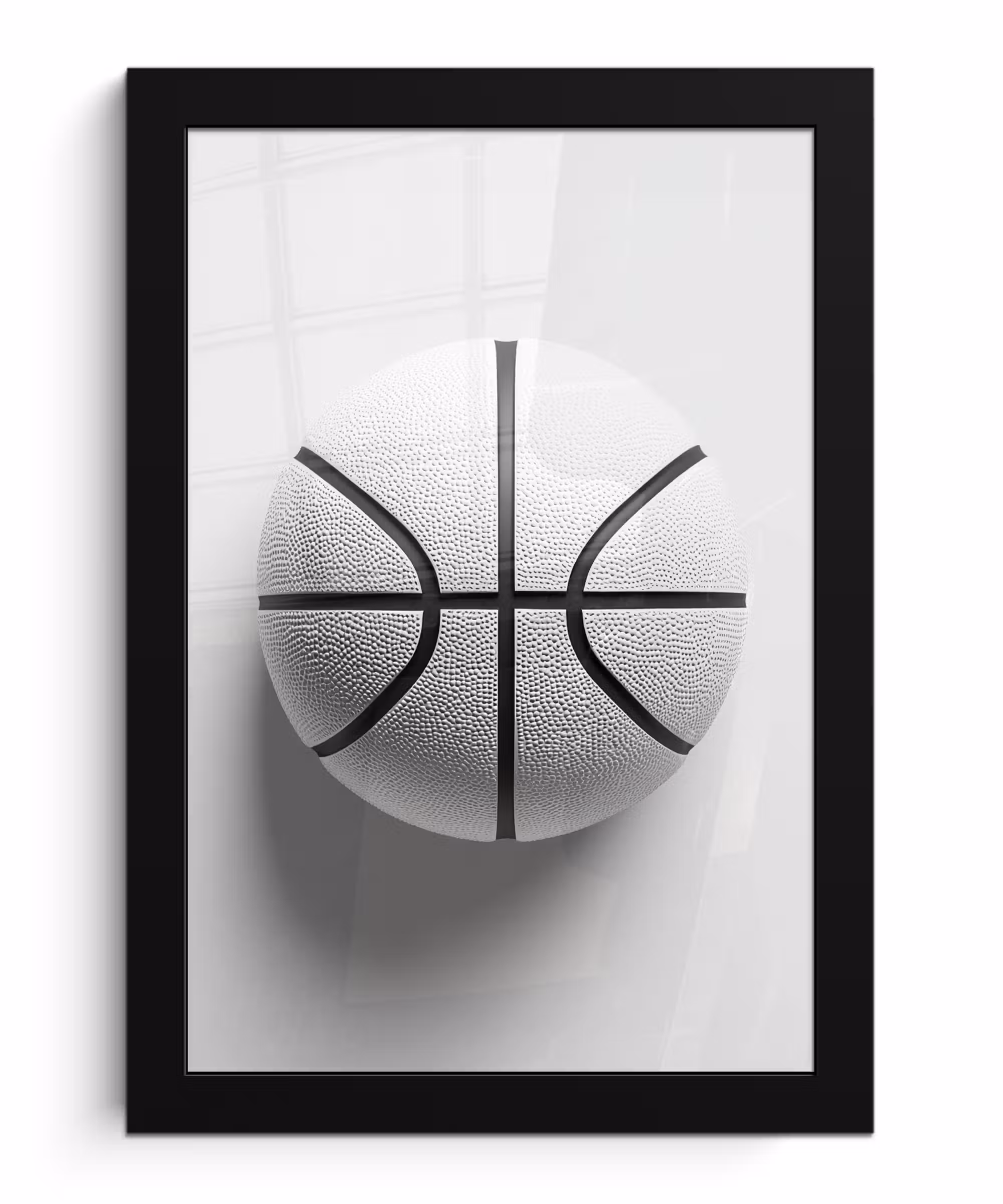 Bilder mit Rahmen - Basketball - Weiß - Schatten - Linien