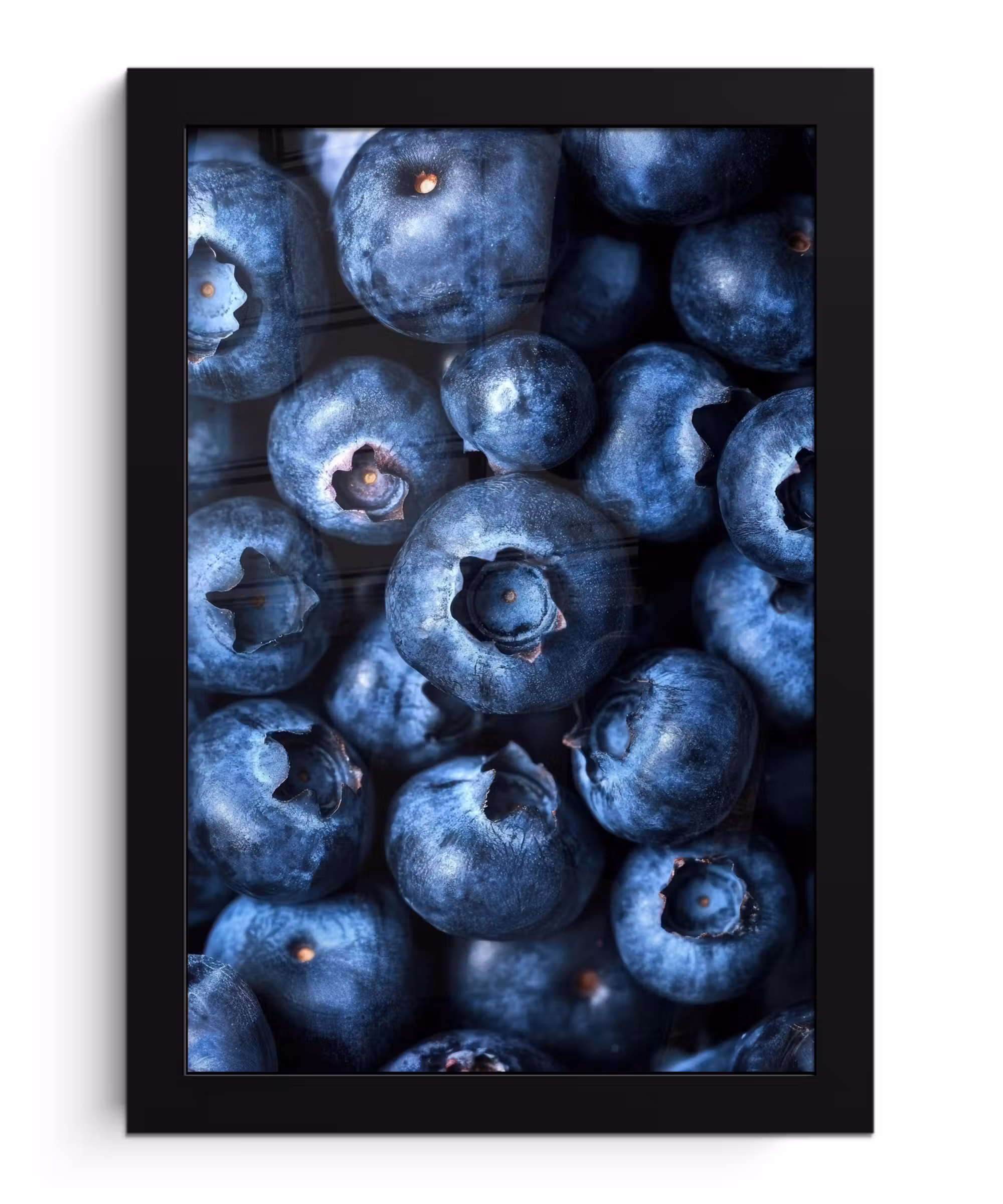 Bilder mit Rahmen - Beeren - Blau - Obst