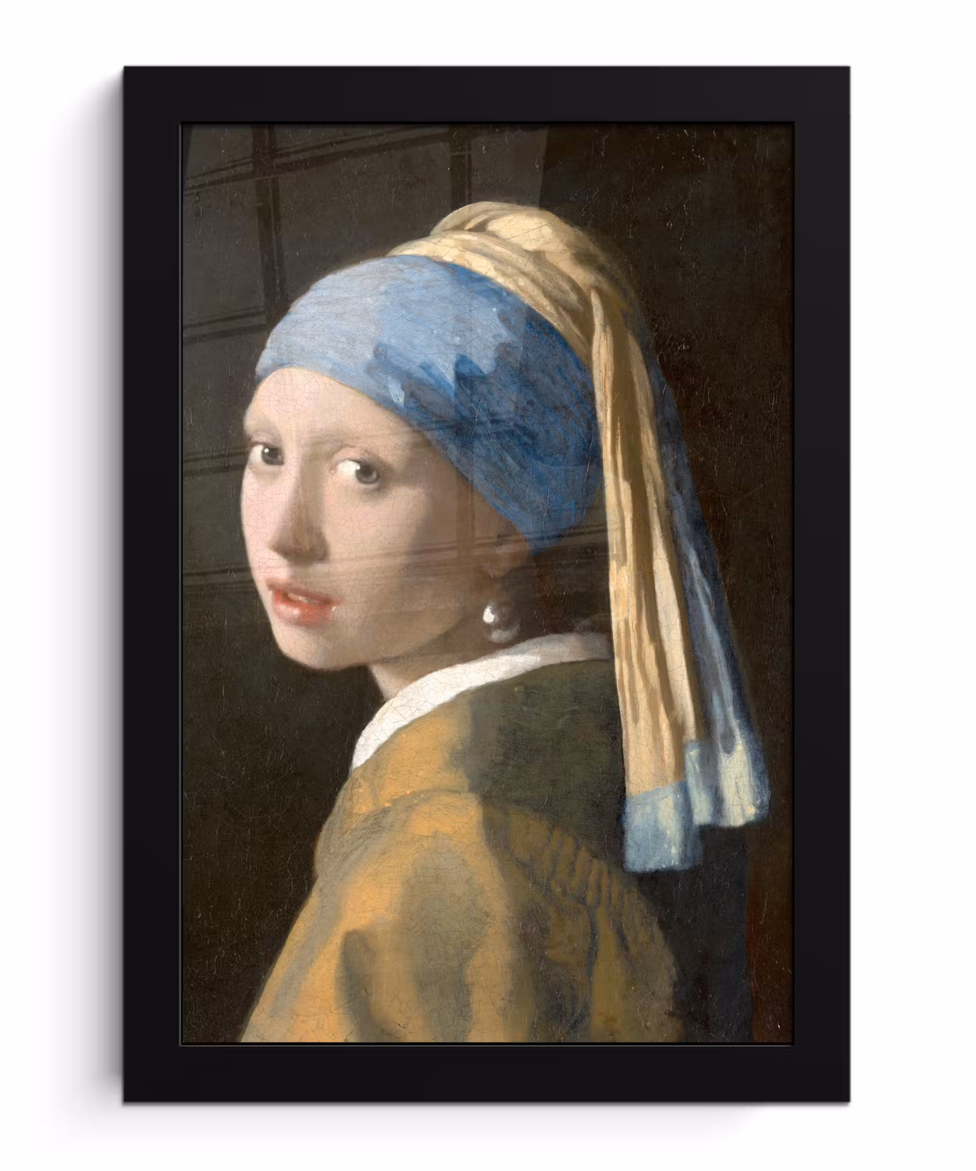 Bilder mit Rahmen - Das Mädchen mit dem Perlenohrring - Gemälde von Johannes Vermeer