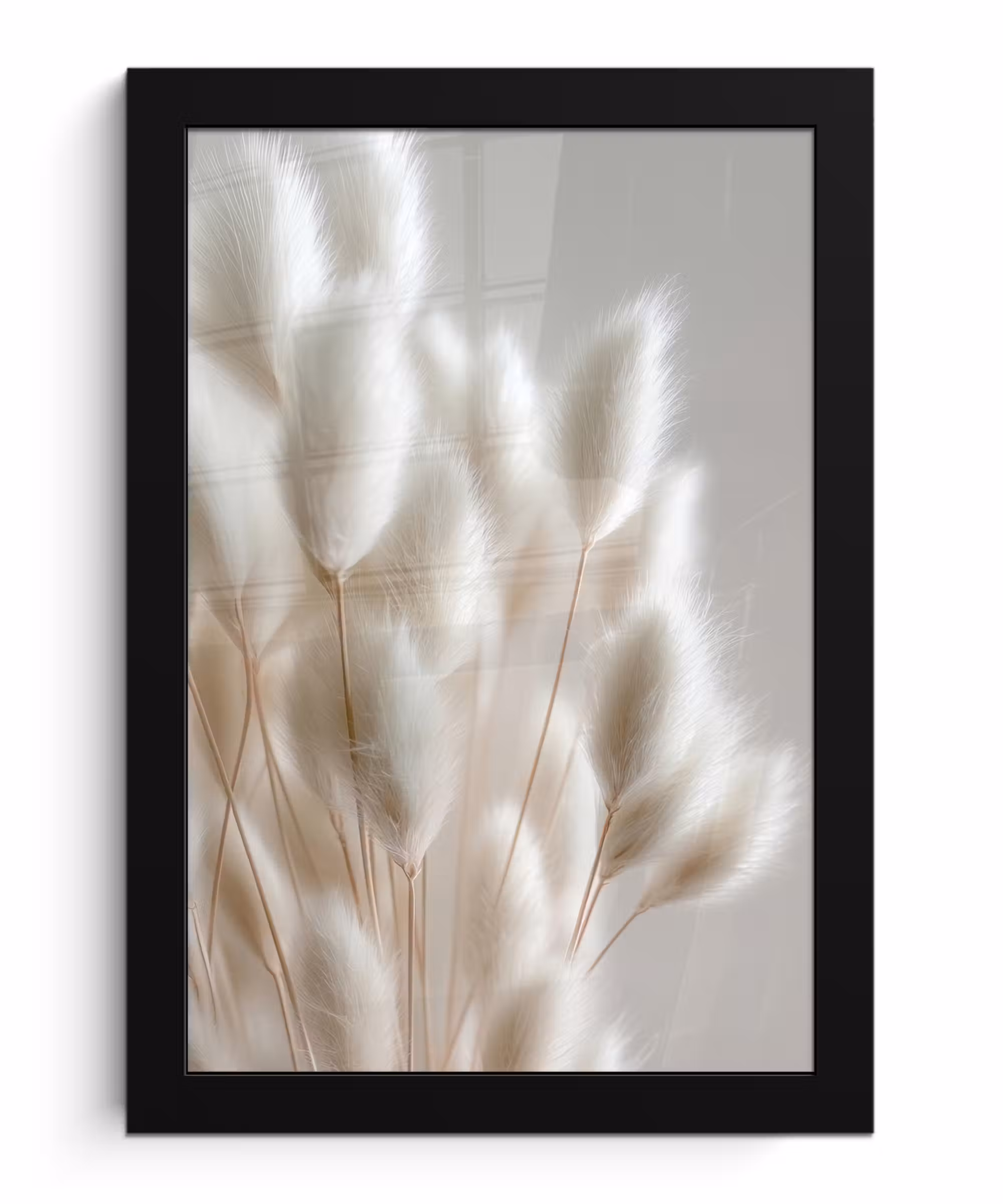 Bilder mit Rahmen - Federn - Beige - Minimalistisch
