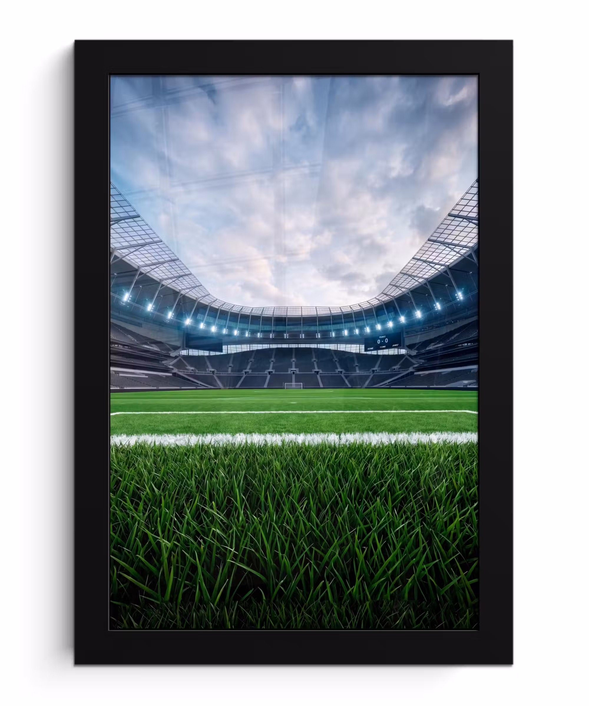 Bilder mit Rahmen - Fußball - Stadion - Sport - Grün