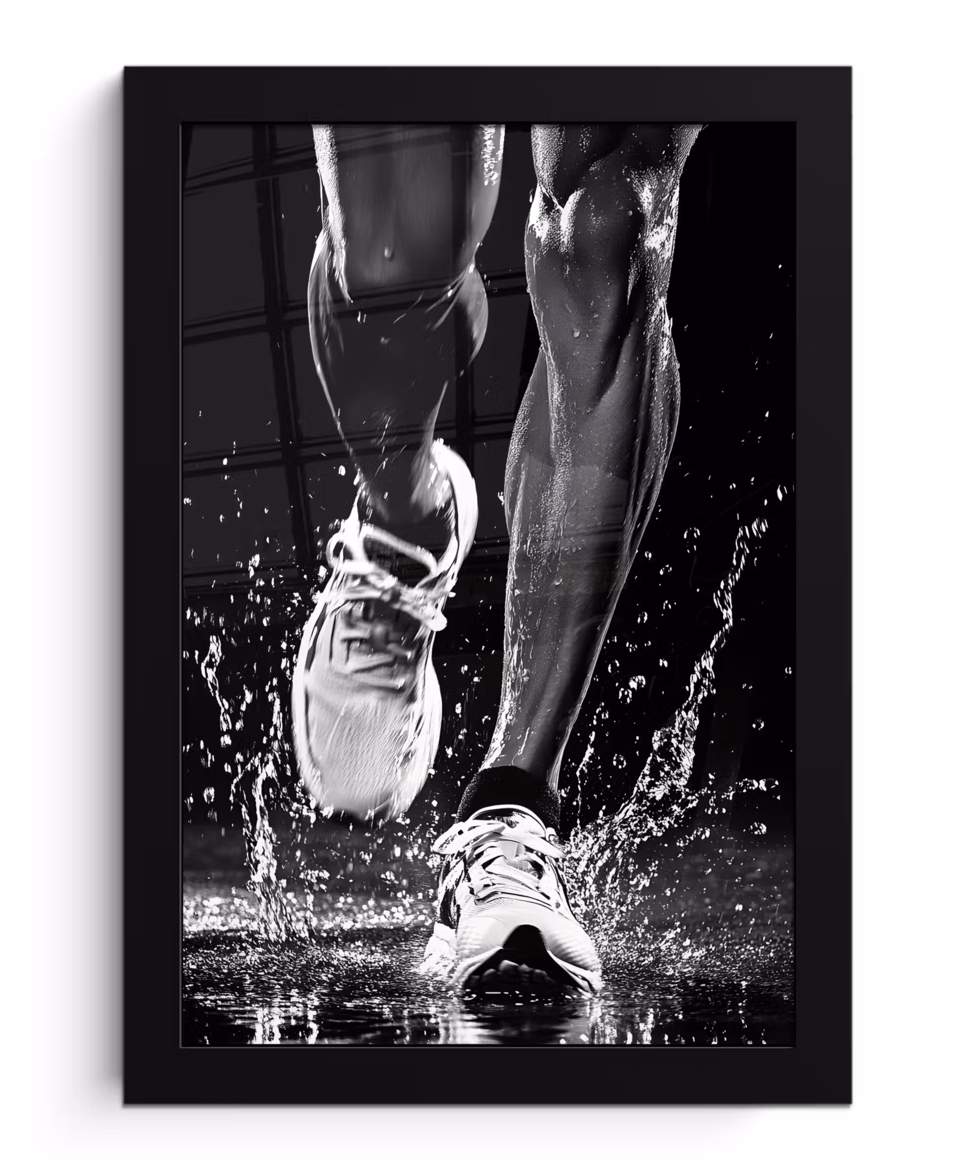 Bilder mit Rahmen - Laufschuhe - Laufen - Drops - Schwarz
