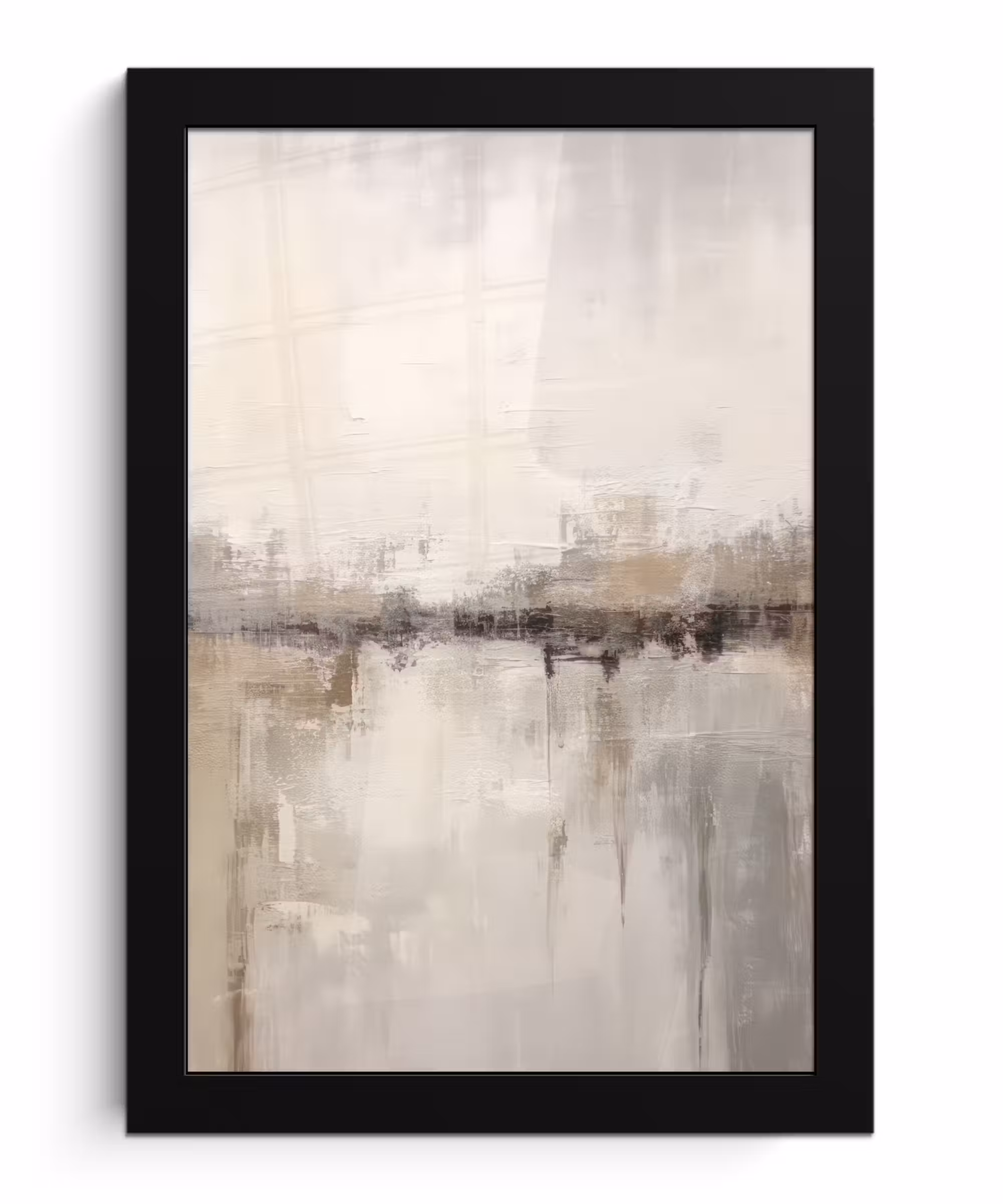 Bilder mit Rahmen - Moderne Kunst - Abstrakt - Beige