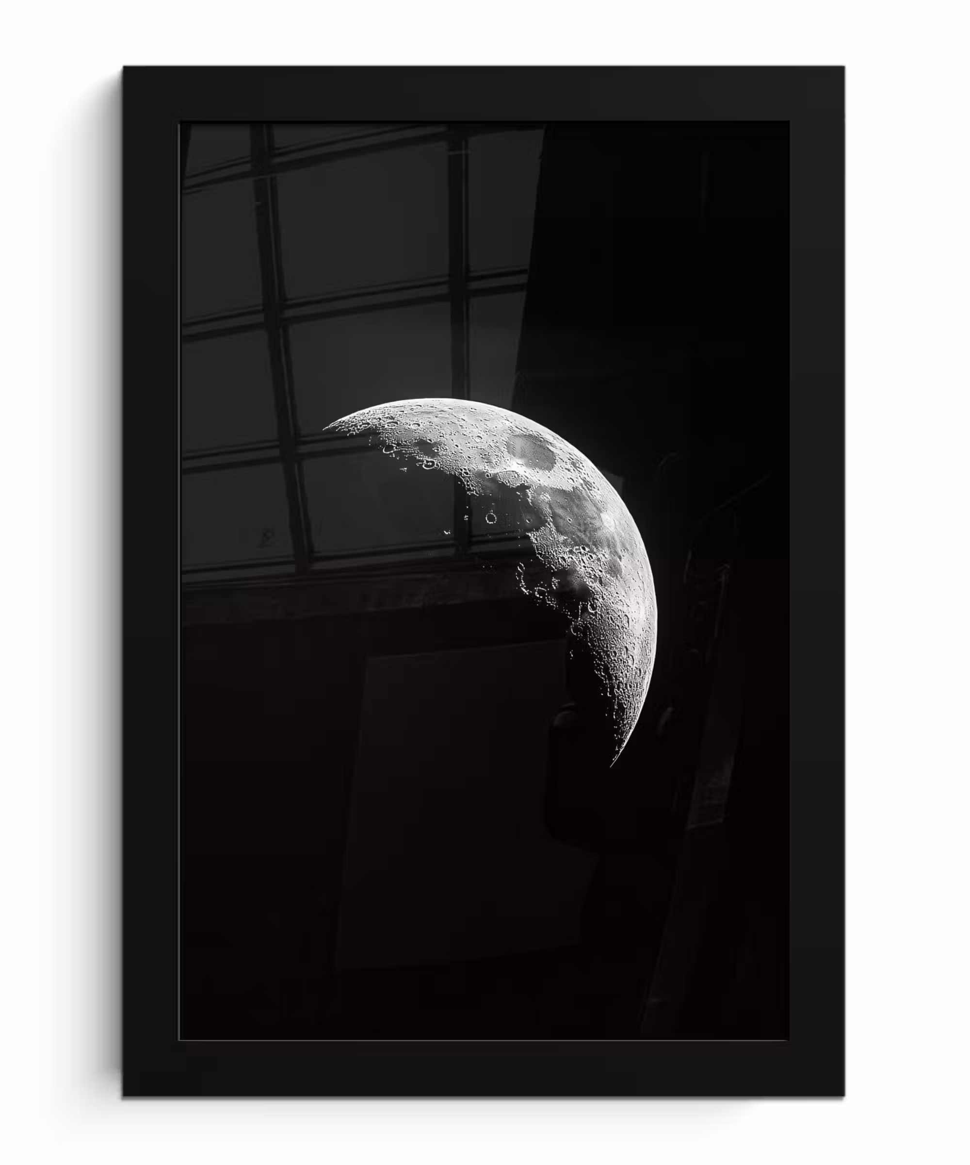 Bilder mit Rahmen - Mond - Himmel - Schwarz - Schatten