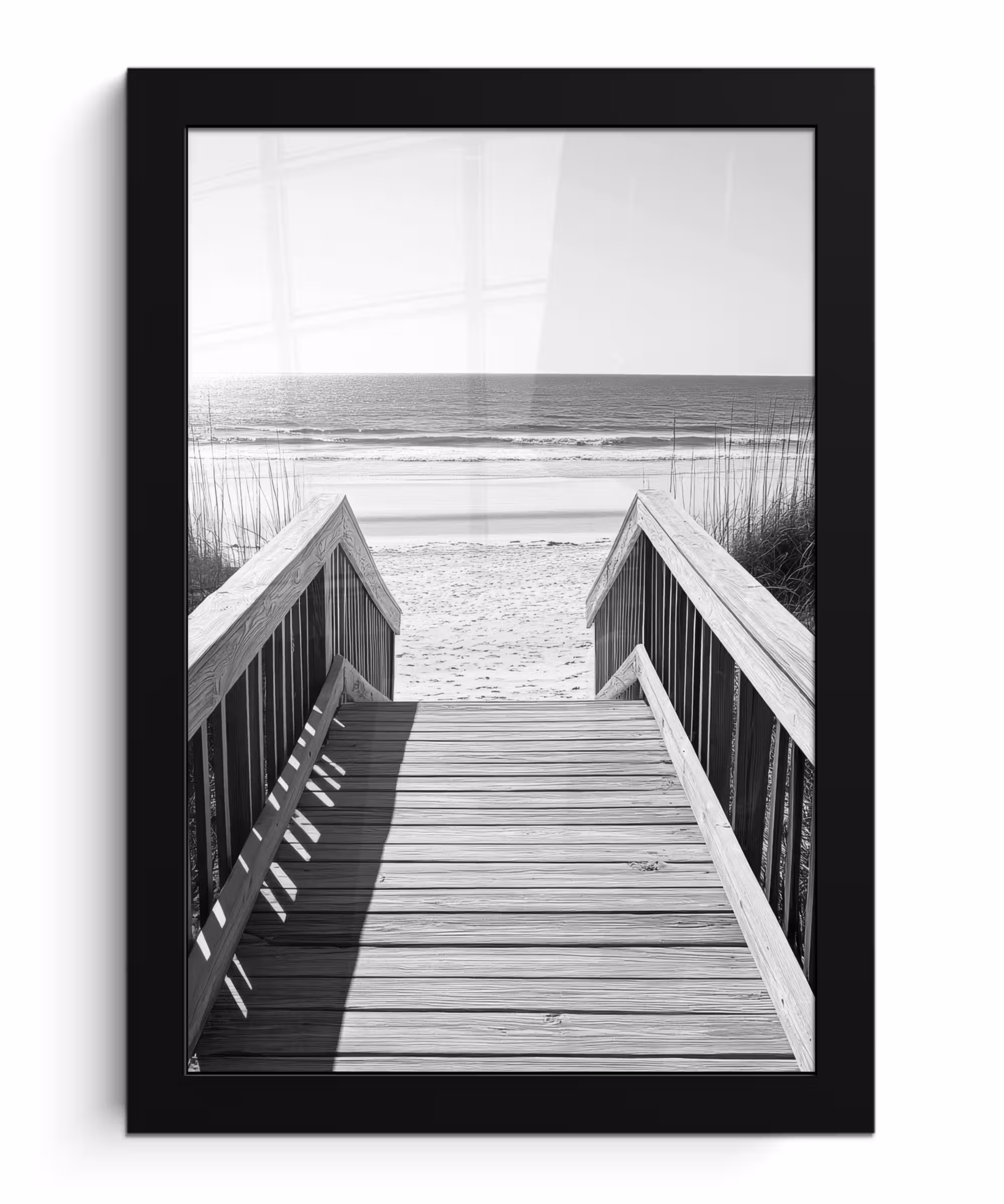 Bilder mit Rahmen - Steg - Holz - Strand - Meer