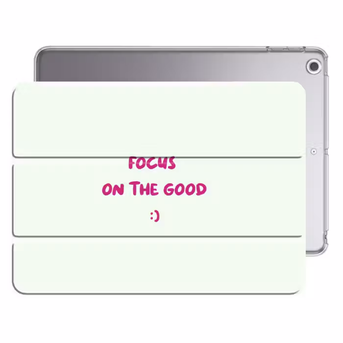 iPad-Hülle - Fokus - Beige - Rosa - Smiley