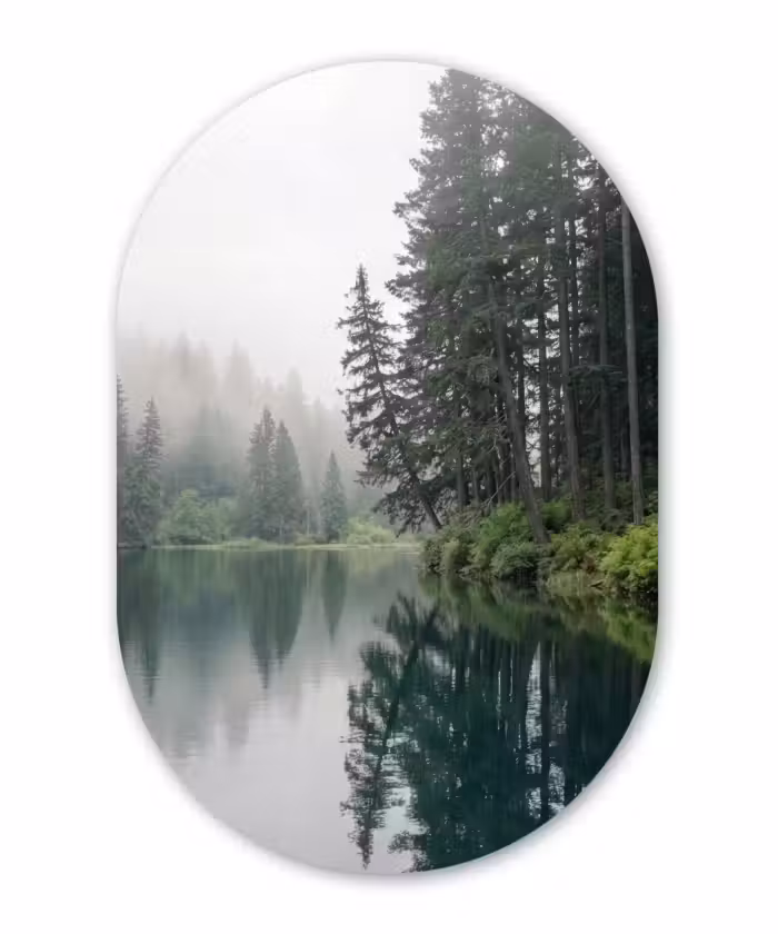Forexbild Oval - Berge - See - Wald