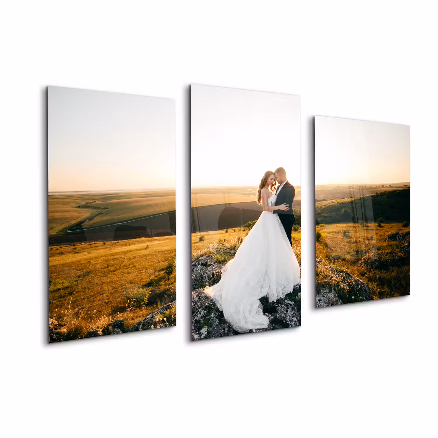 Foto auf acrylglas Dreiteiler - 120x60 cm