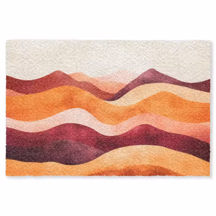 Fußmatte - Abstrakt - Landschaft - Wellen