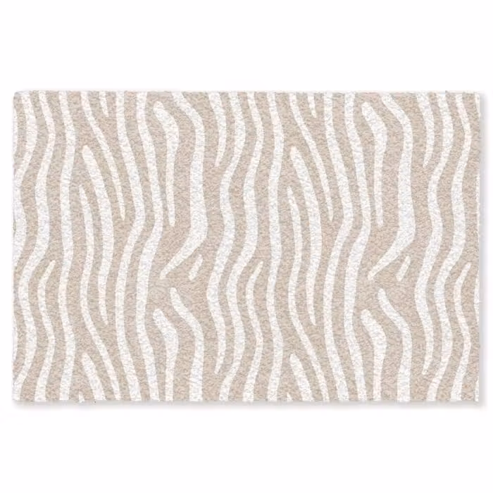 Fußmatte - Abstrakt - Zebra - Beige