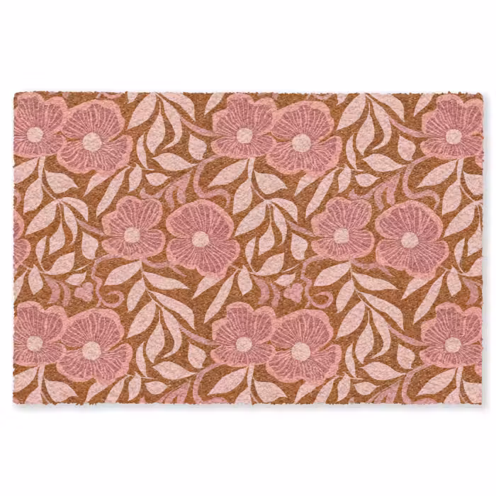 Fußmatte - Atmosphäre - Blumen - Rosa