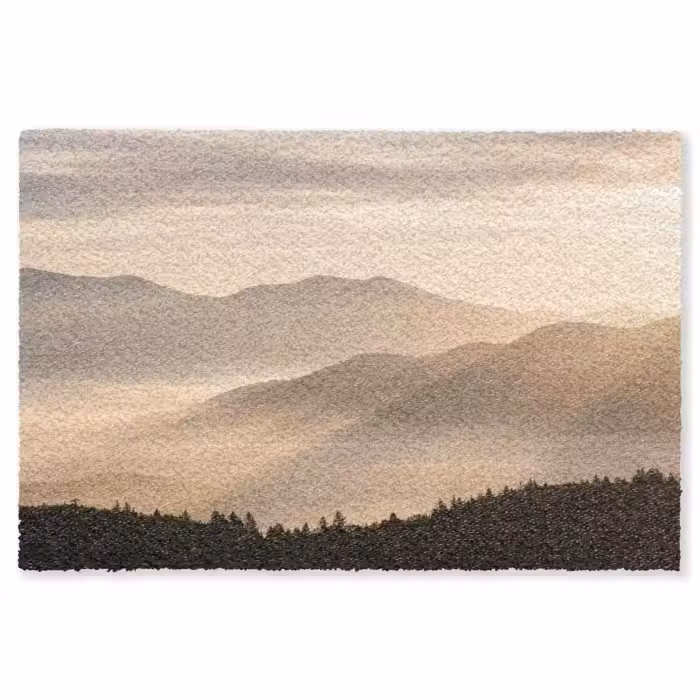 Fußmatte - Berge - Nebel - Sonnenstrahlen