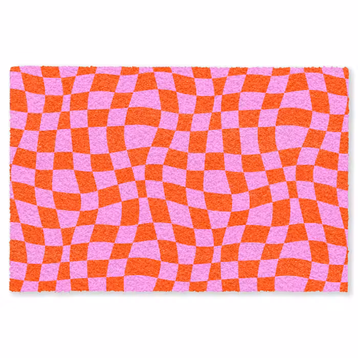 Fußmatte - Blöcke - Rosa - Rot - Muster