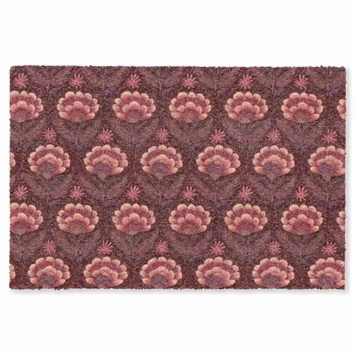 Fußmatte - Blumen - Fächer - Lila