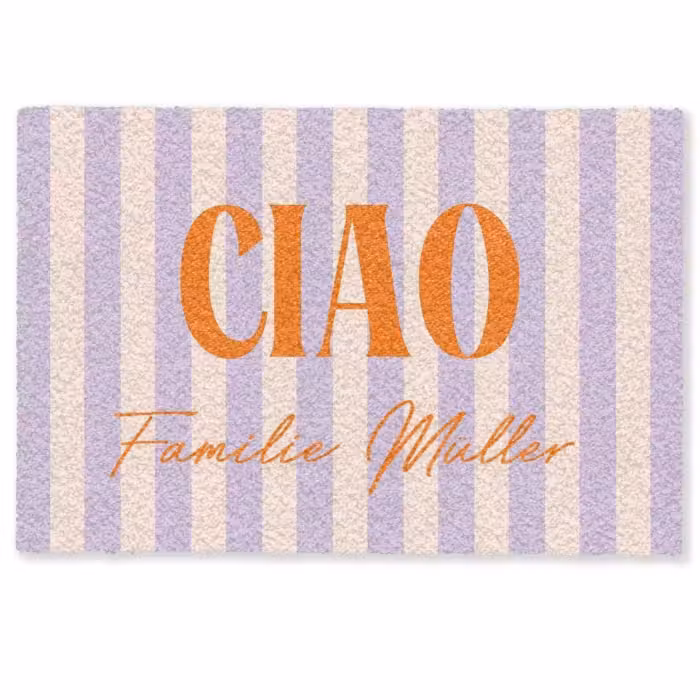 Personalisierbare fußmatte - Ciao