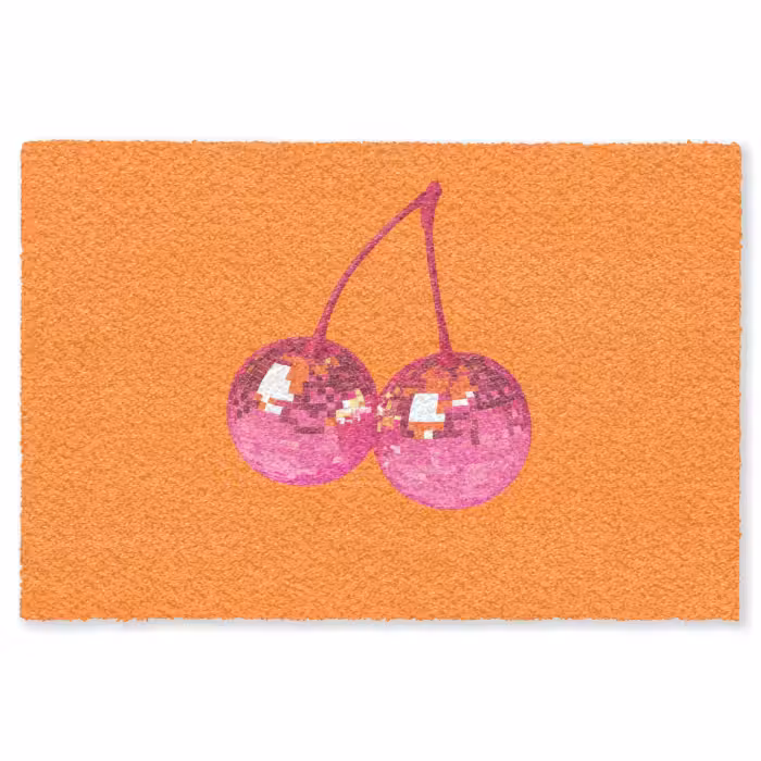 Fußmatte - Discokugeln - Kirsche - Spiegel - Rosa