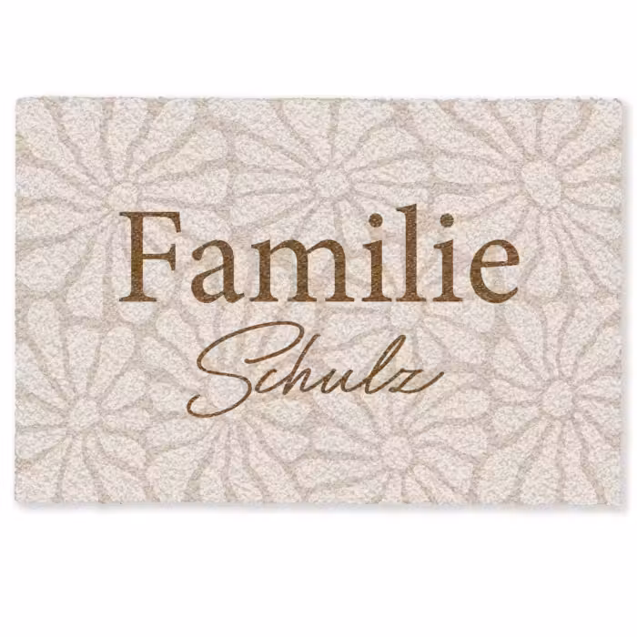 Personalisierbare fußmatte - Familie
