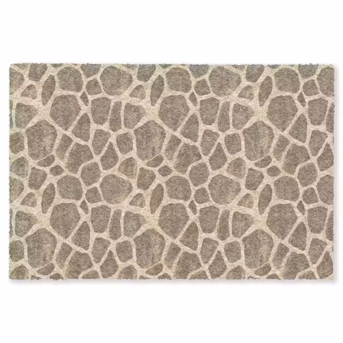 Fußmatte - Giraffe - Muster - Beige - Braun
