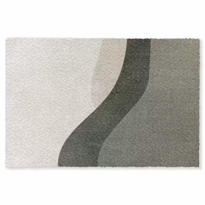 Fußmatte - Japandi - Grün - Abstrakt - Modern