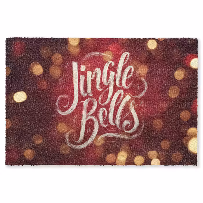 Fußmatte - Jingle - Bells - Weihnachten - Rot