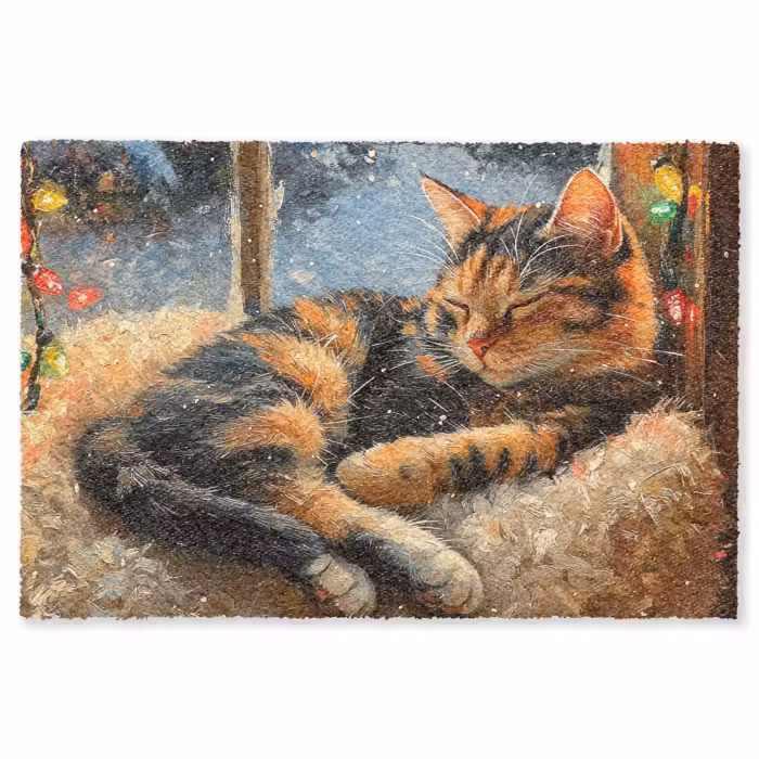 Fußmatte - Katze - Weihnachten - Winter - Tier