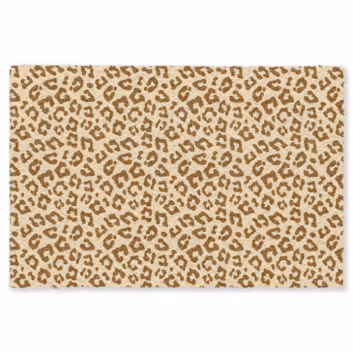 Fußmatte - Leopard - Braun - Muster