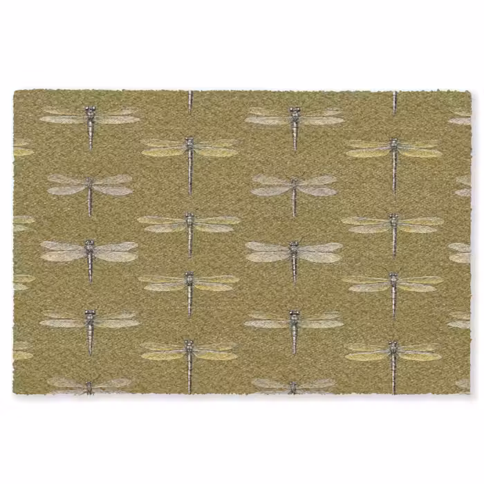 Fußmatte - Libellen - Muster - Grün