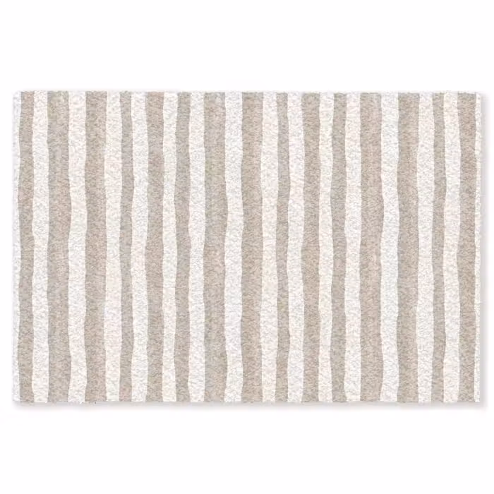 Fußmatte - Minimalistisch - Streifen - Beige