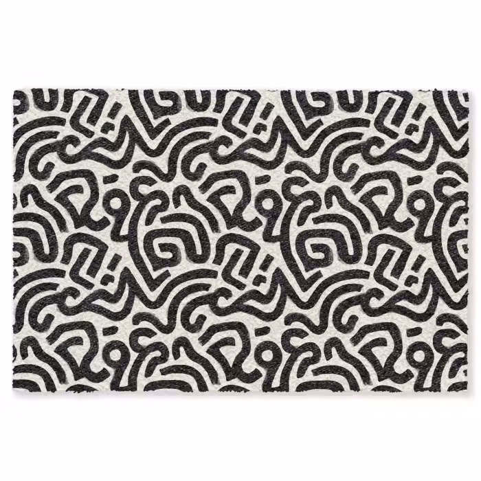 Fußmatte - Modern - Abstrakt - Schwarz