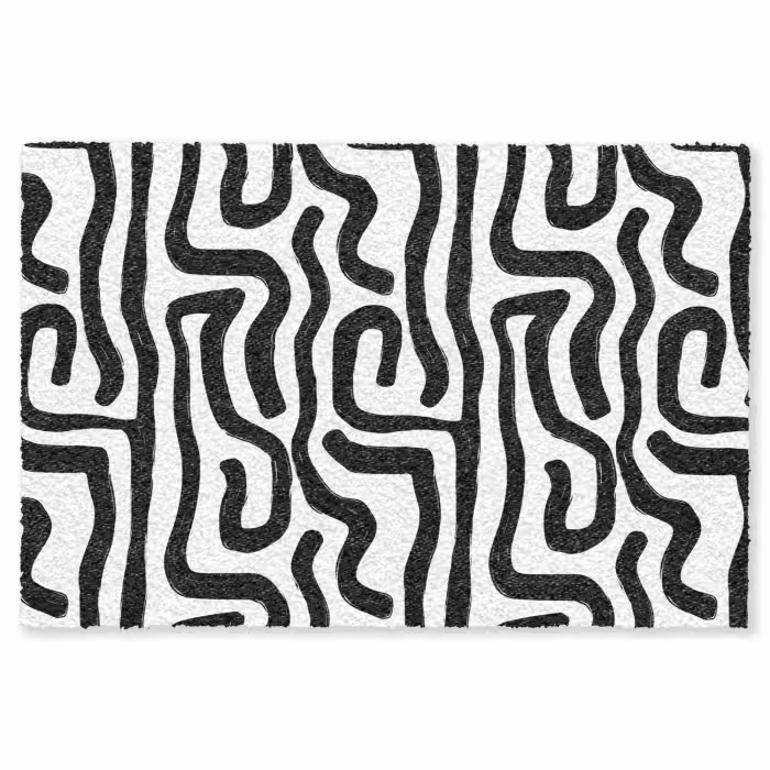 Fußmatte - Modern - Linien - Schwarz