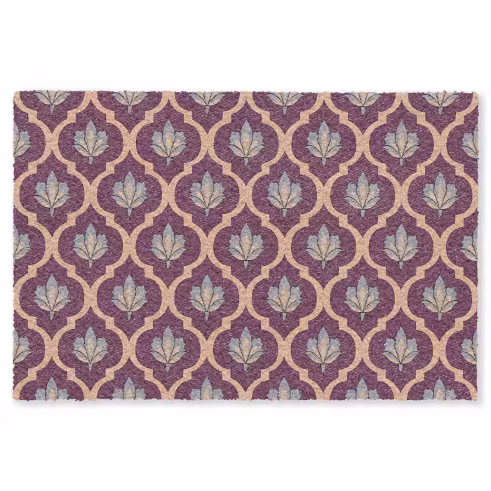 Fußmatte - Muster - Lila - Blume