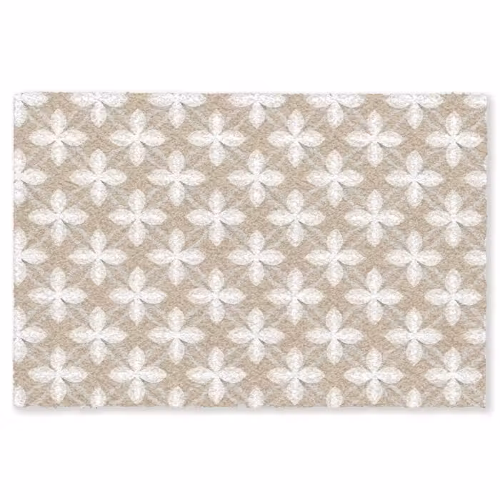Fußmatte - Muster - Symmetrisch - Beige