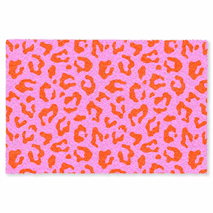 Fußmatte - Panther - Rot - Rosa