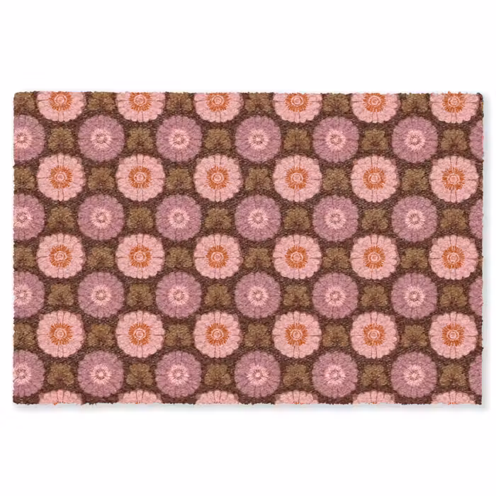 Fußmatte - Retro - Gänseblümchen - Rosa