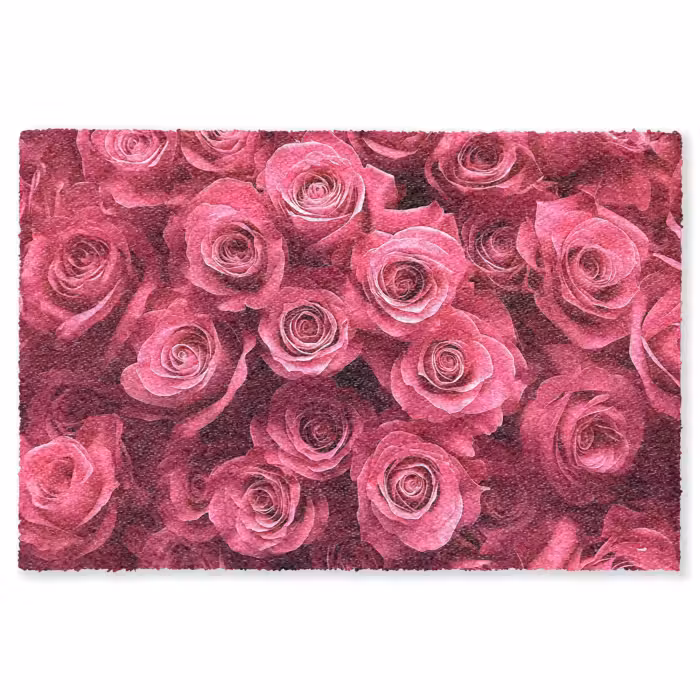 Fußmatte - Rosen - Rosa - Blume