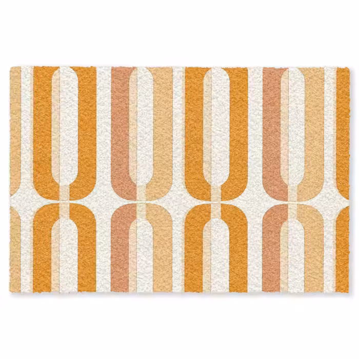 Fußmatte - U-förmig - Retro - Orange