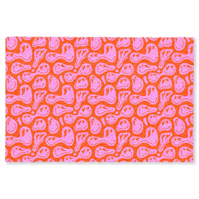 Fußmatte - Valentinstag - Smiley - Rot - Rosa