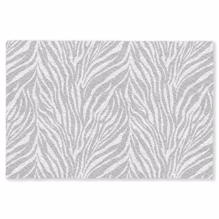 Fußmatte - Zebra - Motiv - Grau