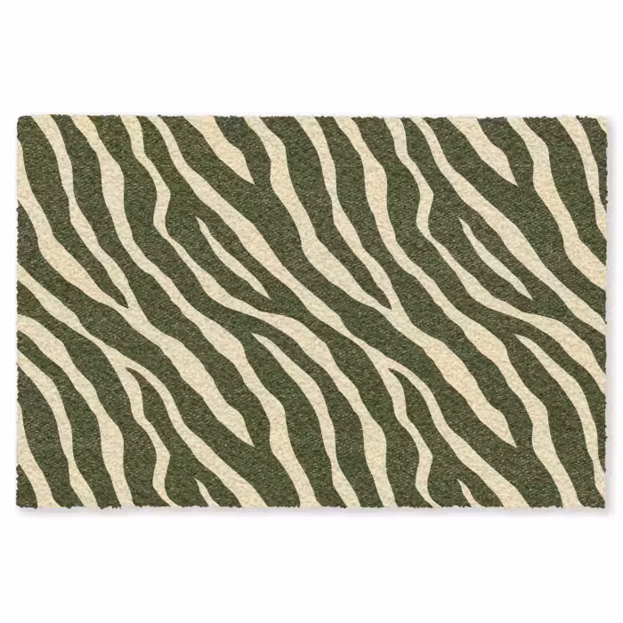 Fußmatte - Zebra - Muster - Grün