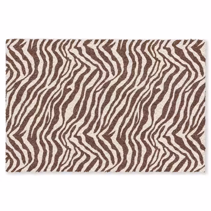 Fußmatte - Zebra - Muster - Schwarz - Weiß