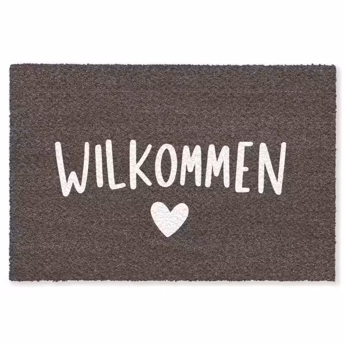 Fußmatte - Zitat - Braun