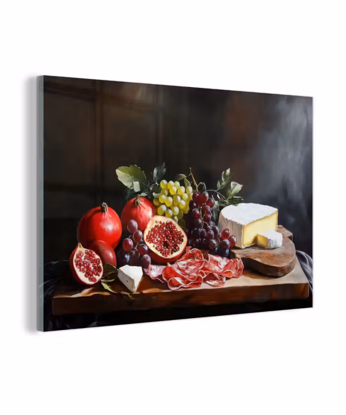 Glasbild - Trinktafel - Stilleben - Vintage