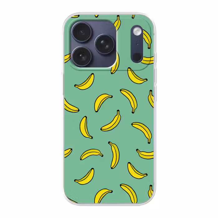 Handyhülle - Bananen - Gelb - Grün - Druck