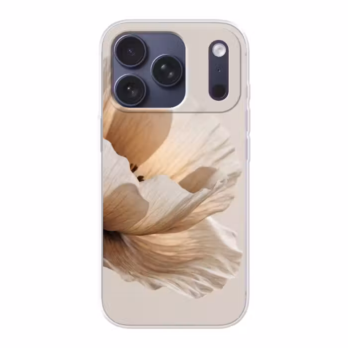Handyhülle - Blume - Beige - Creme