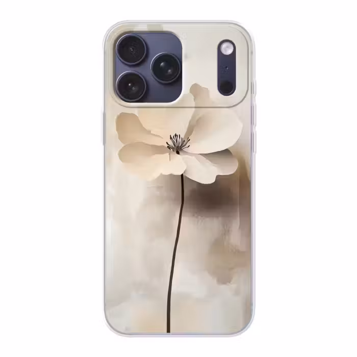 Handyhülle - Blume - Beige - Farbe - Schatten
