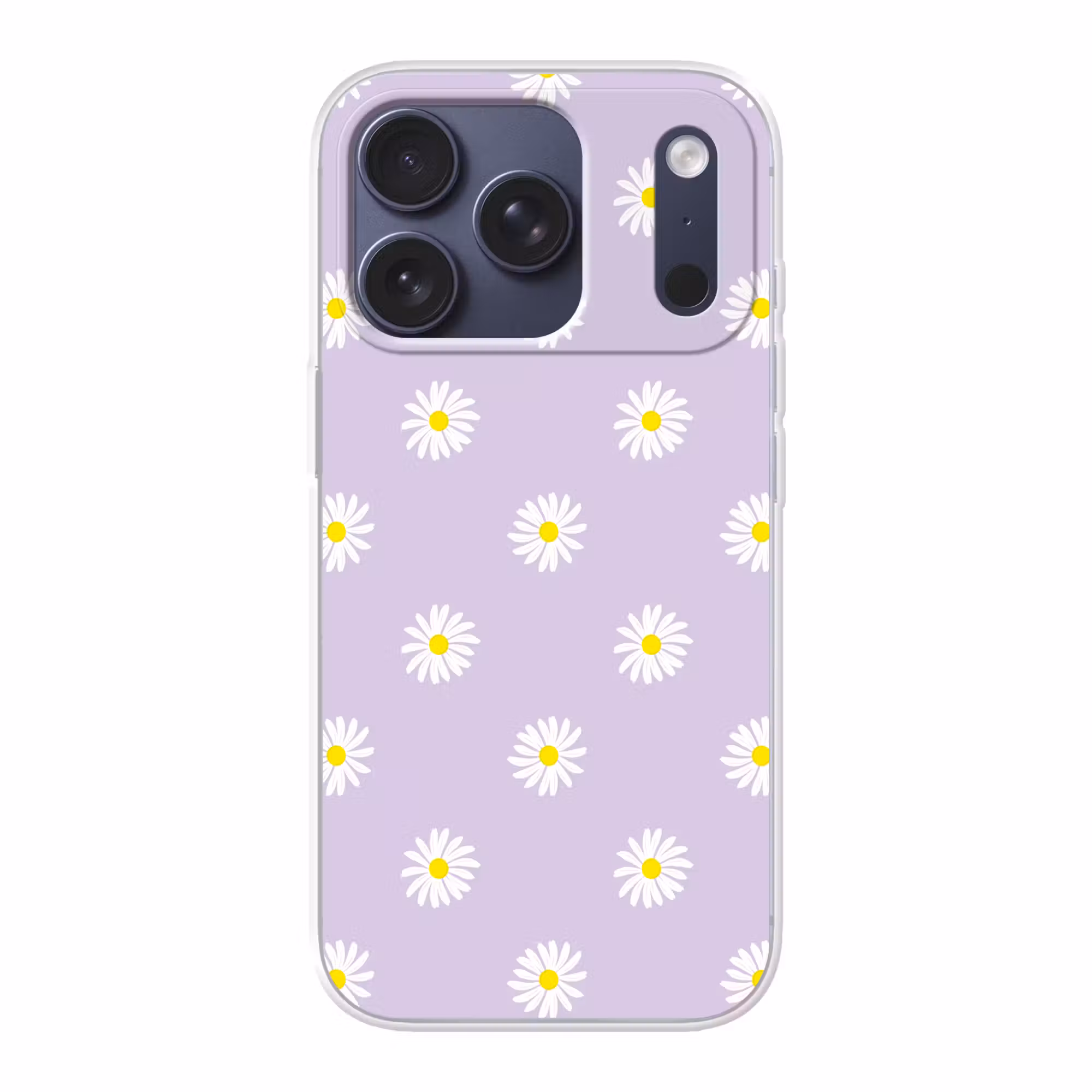 Handyhülle - Gänseblümchen - Pastell - Weiß - Lila - Blumen